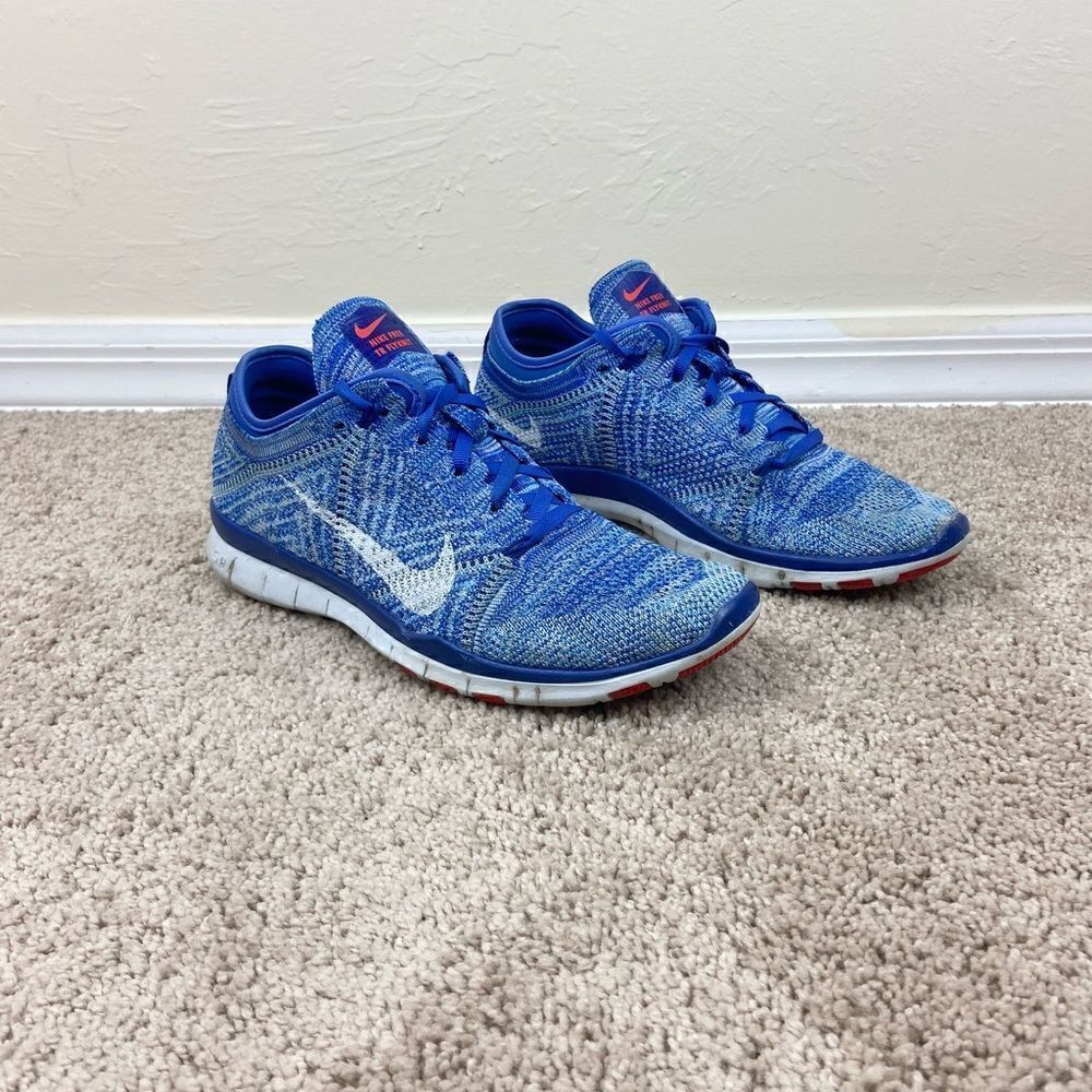 Nike Free TR Flyknit Running Shoes - Racer Blue